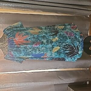 NWT Anthropologie Pacific Beach Off-the-Shoulder Dress Christina Economou